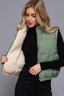 Double Take Vest Green *reversible*