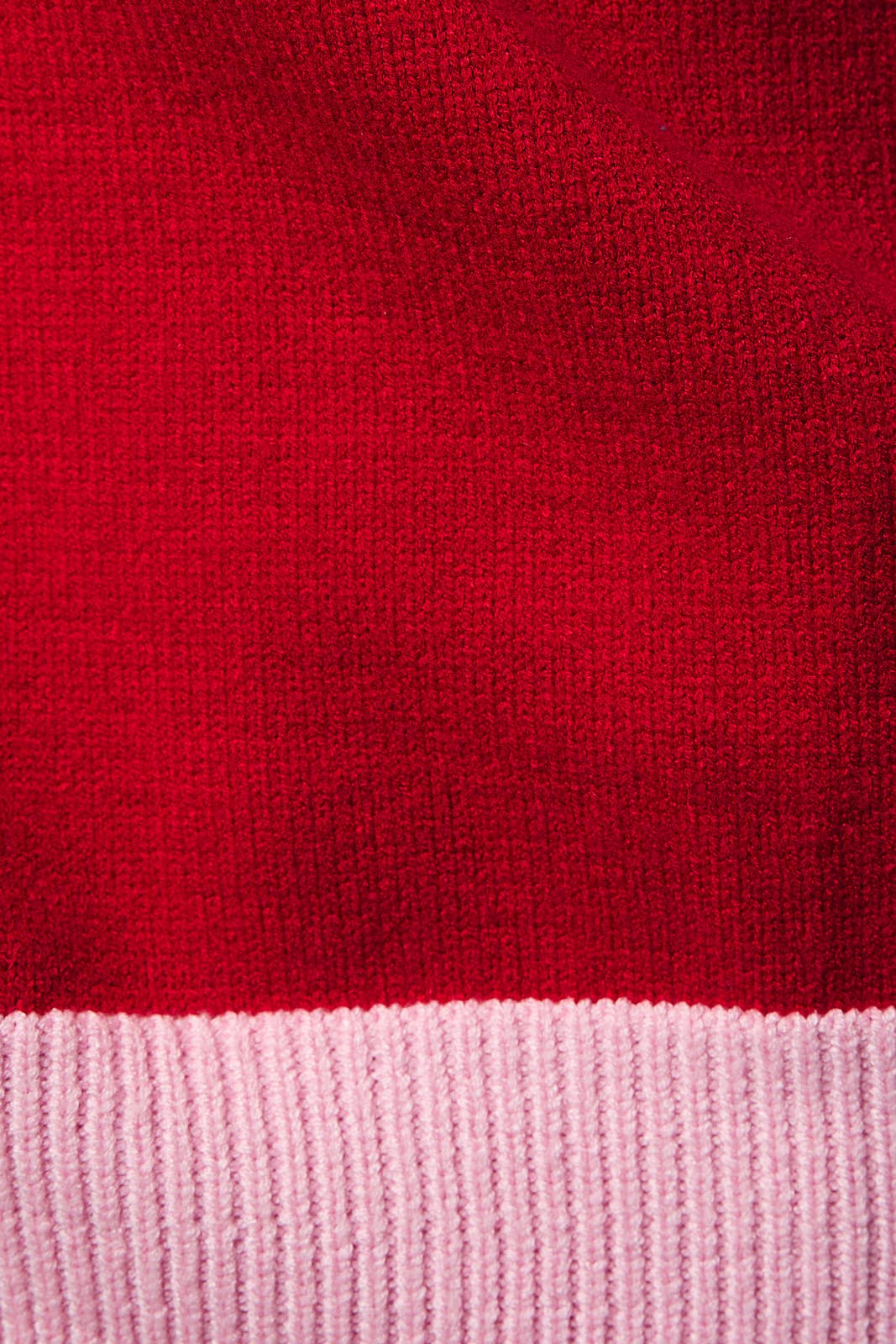 "MERRY" SWEATER: RED-PINK