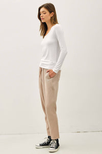 Essential Long Sleeve Dark Taupe