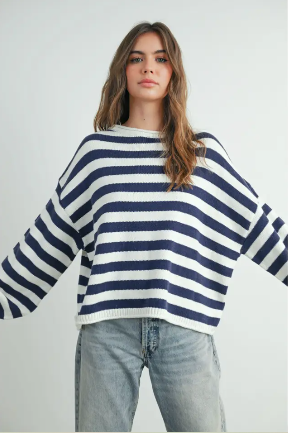 Lemon Striped Sweater