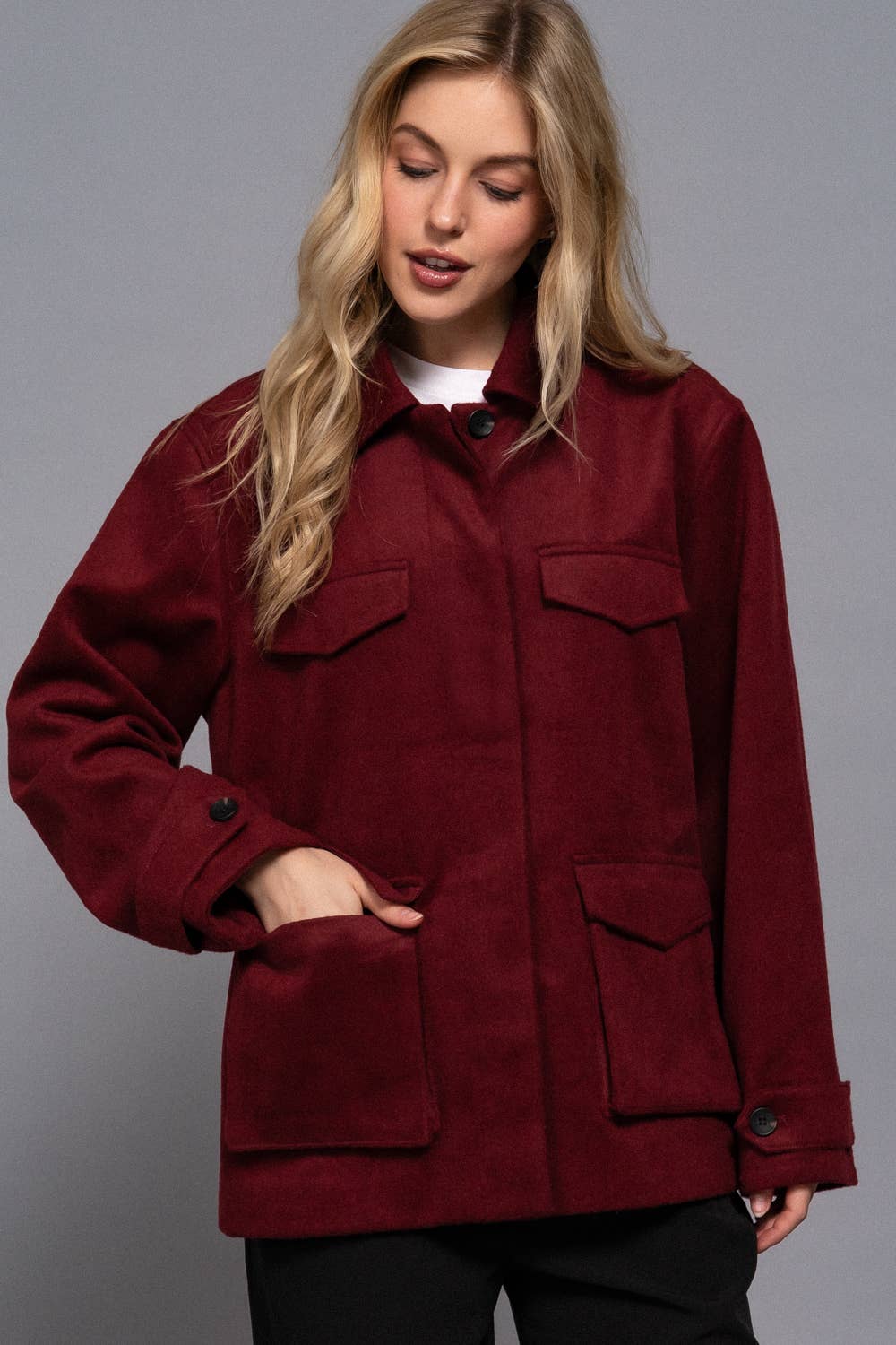 Burgundy Bliss Jacket