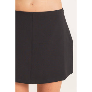Sleek & Simple Stretch Knit Mini Skort