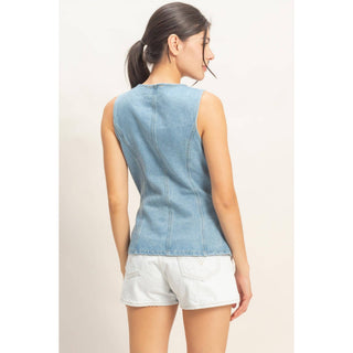 Easton Denim Vest - Sugar Co.