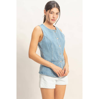 Easton Denim Vest - Sugar Co.
