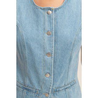 Easton Denim Vest - Sugar Co.