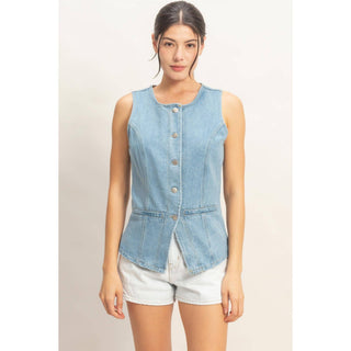 Easton Denim Vest - Sugar Co.