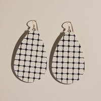 Ecru Quilted Teardrops: Gold / S