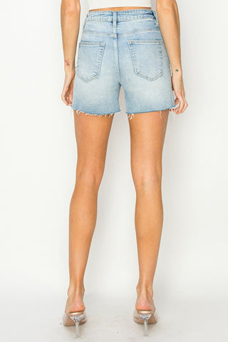 Edge of Summer Raw Hem Shorts | Light - Sugar Co.
