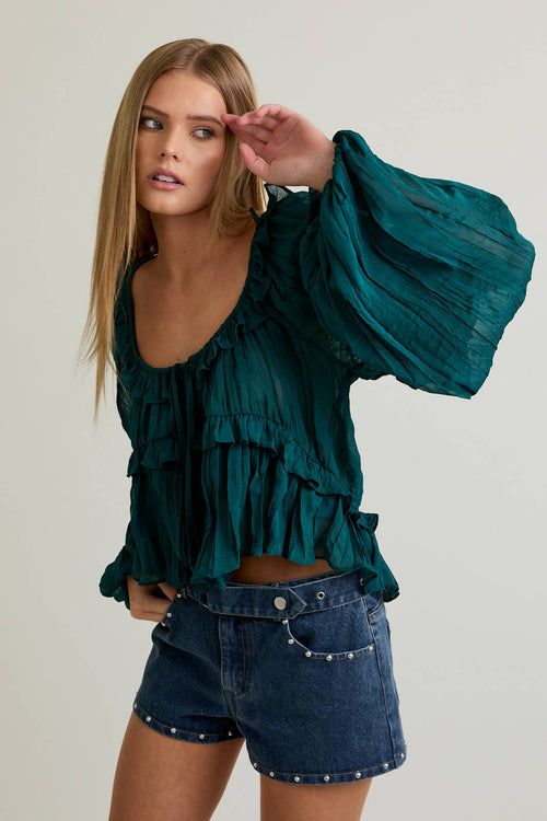 Rowdy Ruffle Blouse