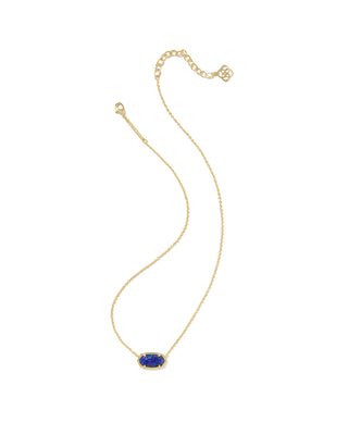 Elisa Gold Necklace ndigo Kyocera Opal - Sugar Co.