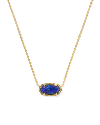 Elisa Gold Necklace ndigo Kyocera Opal - Sugar Co.