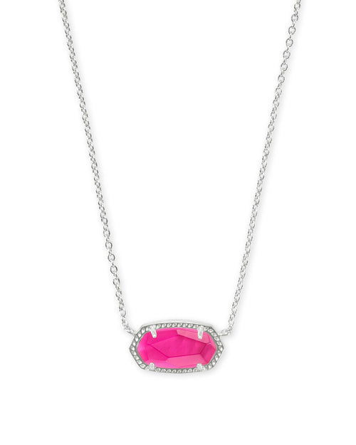 Elisa Pendant Necklace in Silver Azalea Illusion - Sugar Co.