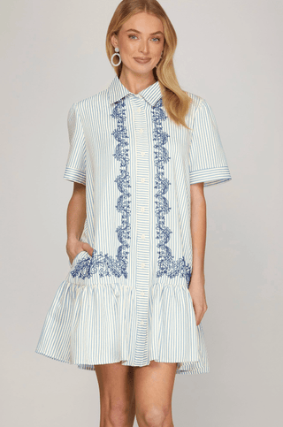 Emory Embroidered Dress - Sugar Co.