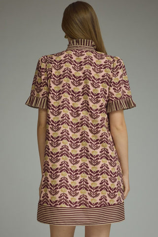 Fall in Line Floral Mini Dress