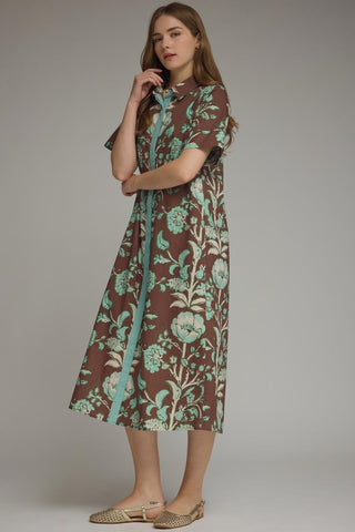 Falling For Florals Midi Dress