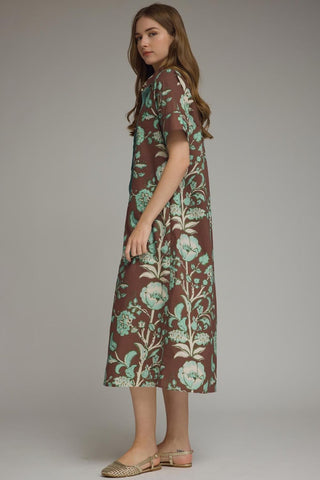 Falling For Florals Midi Dress