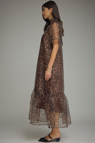 Margot Leopard Midi Dress