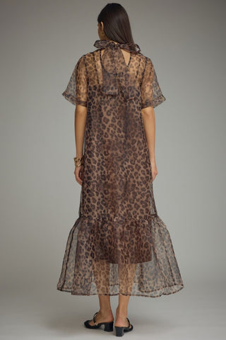 Margot Leopard Midi Dress