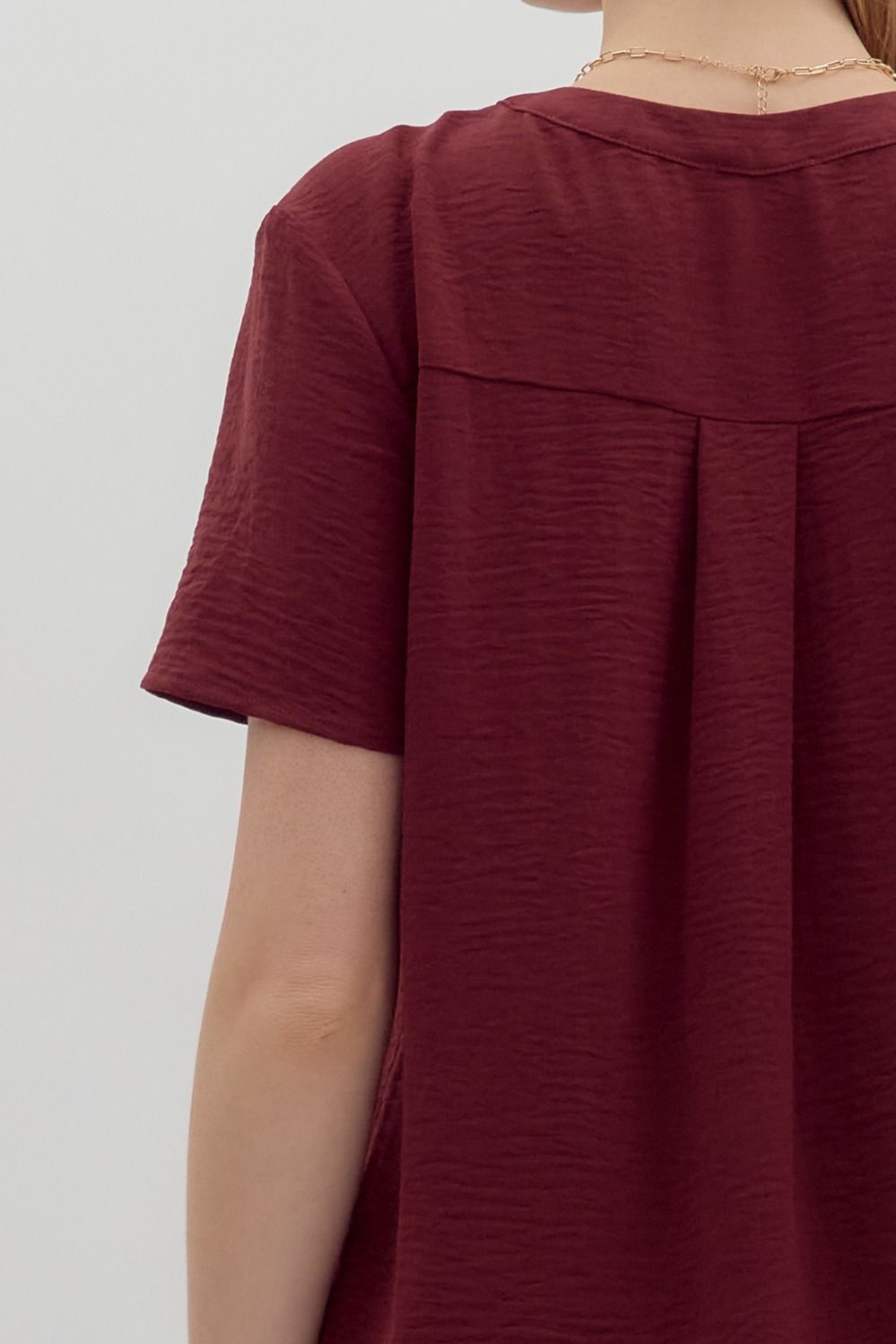 Sutton Blouse Burgundy