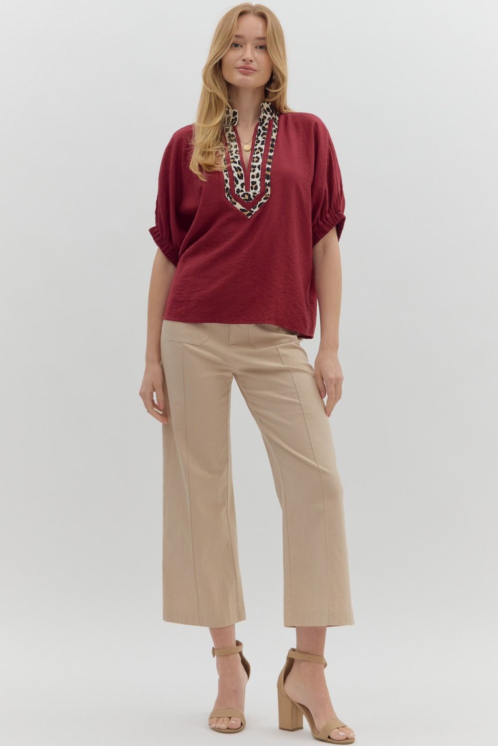 Parker Top Burgundy