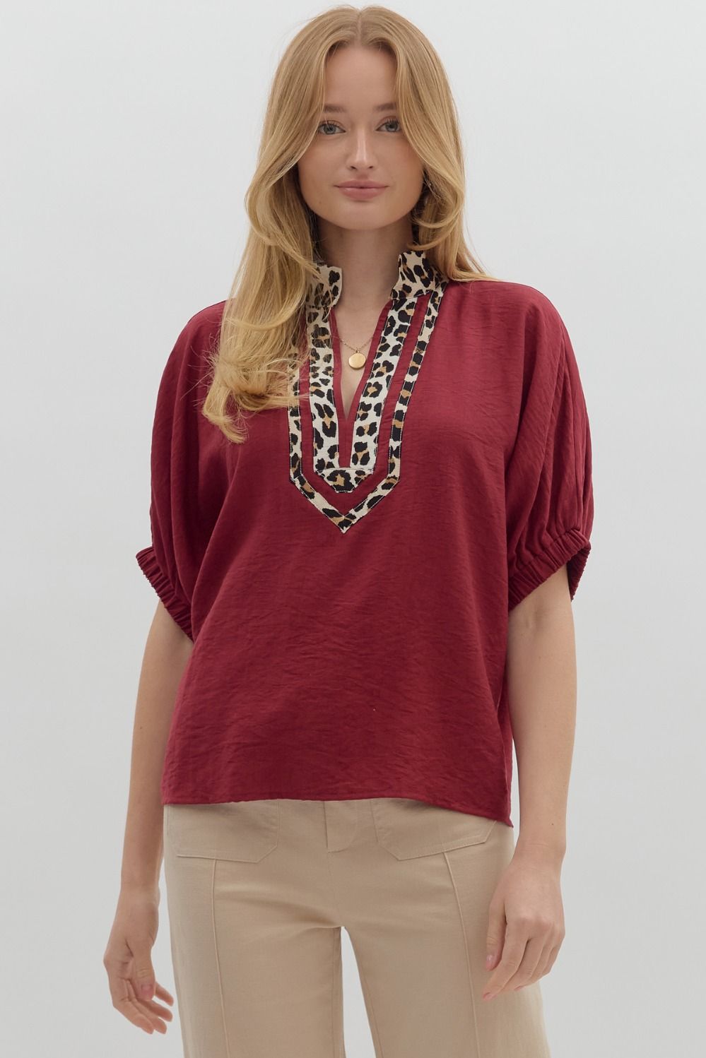 Parker Top Burgundy