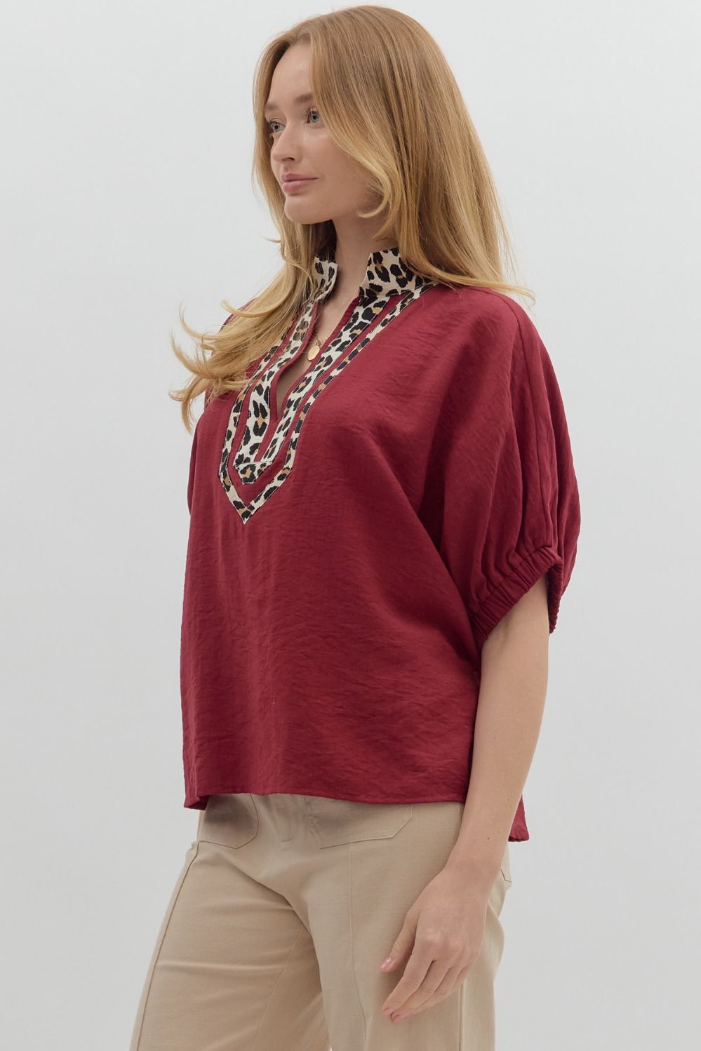 Parker Top Burgundy