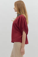 Parker Top Burgundy