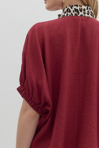 Parker Top Burgundy