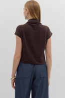 Magnolia Mock Neck Hunter Green