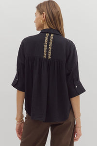 Wild Contrast Top
