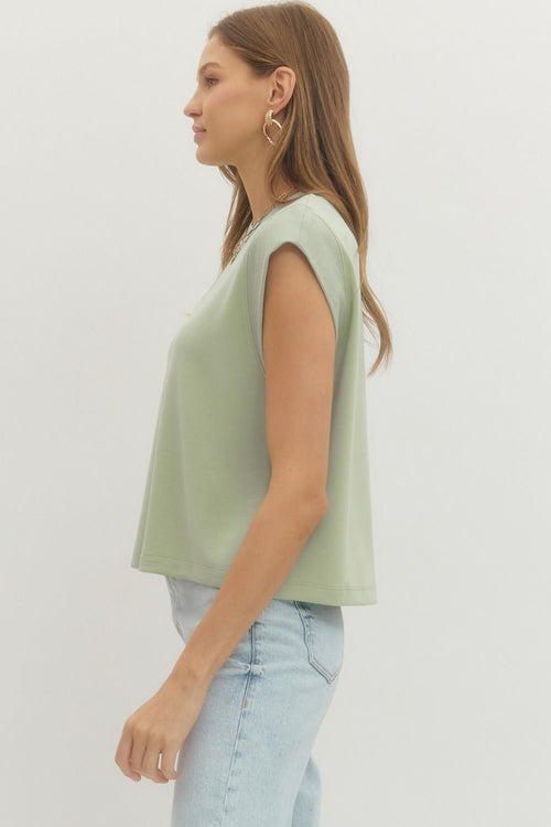 First Crush Top Sage