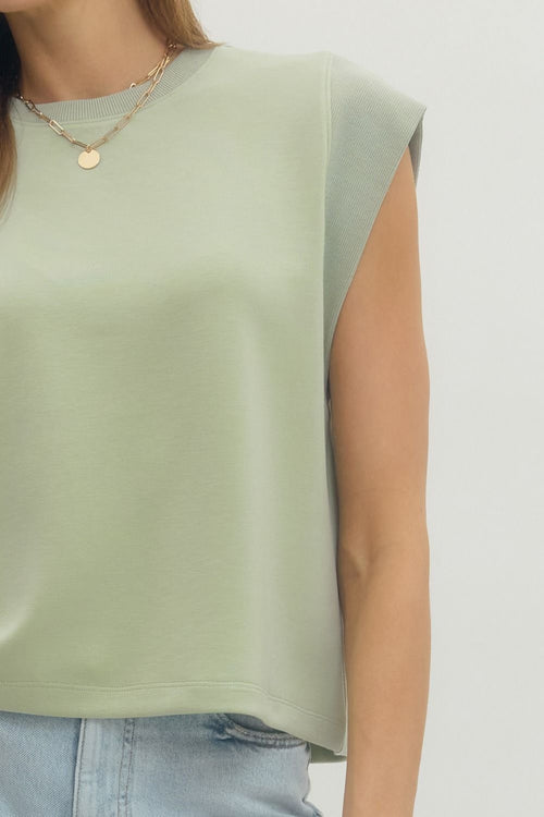 First Crush Top Sage