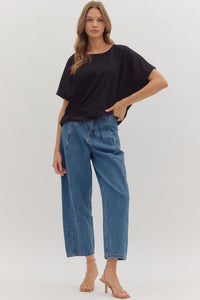 The Cinch & Go Top Black