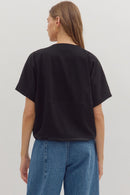 The Cinch & Go Top Black