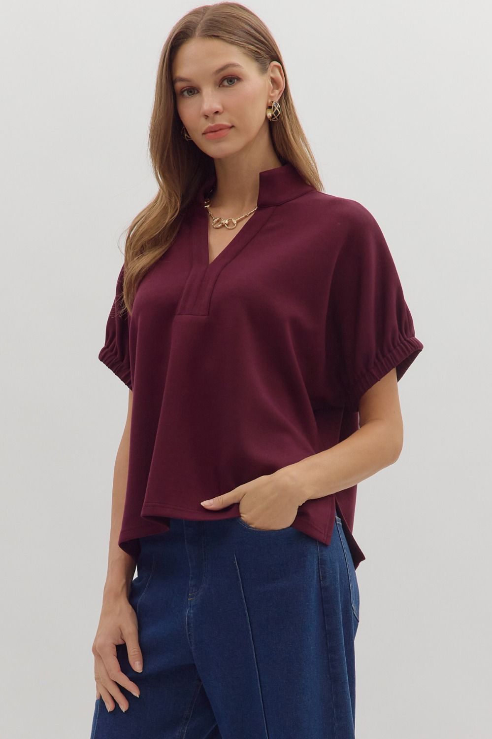 Burgundy / S