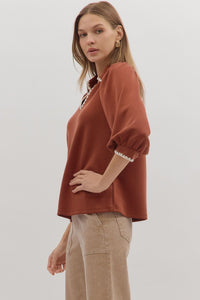 Sienna Scallop Blouse