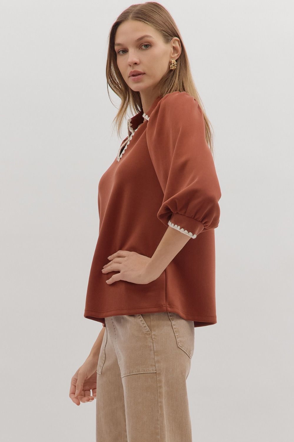 Sienna Scallop Blouse
