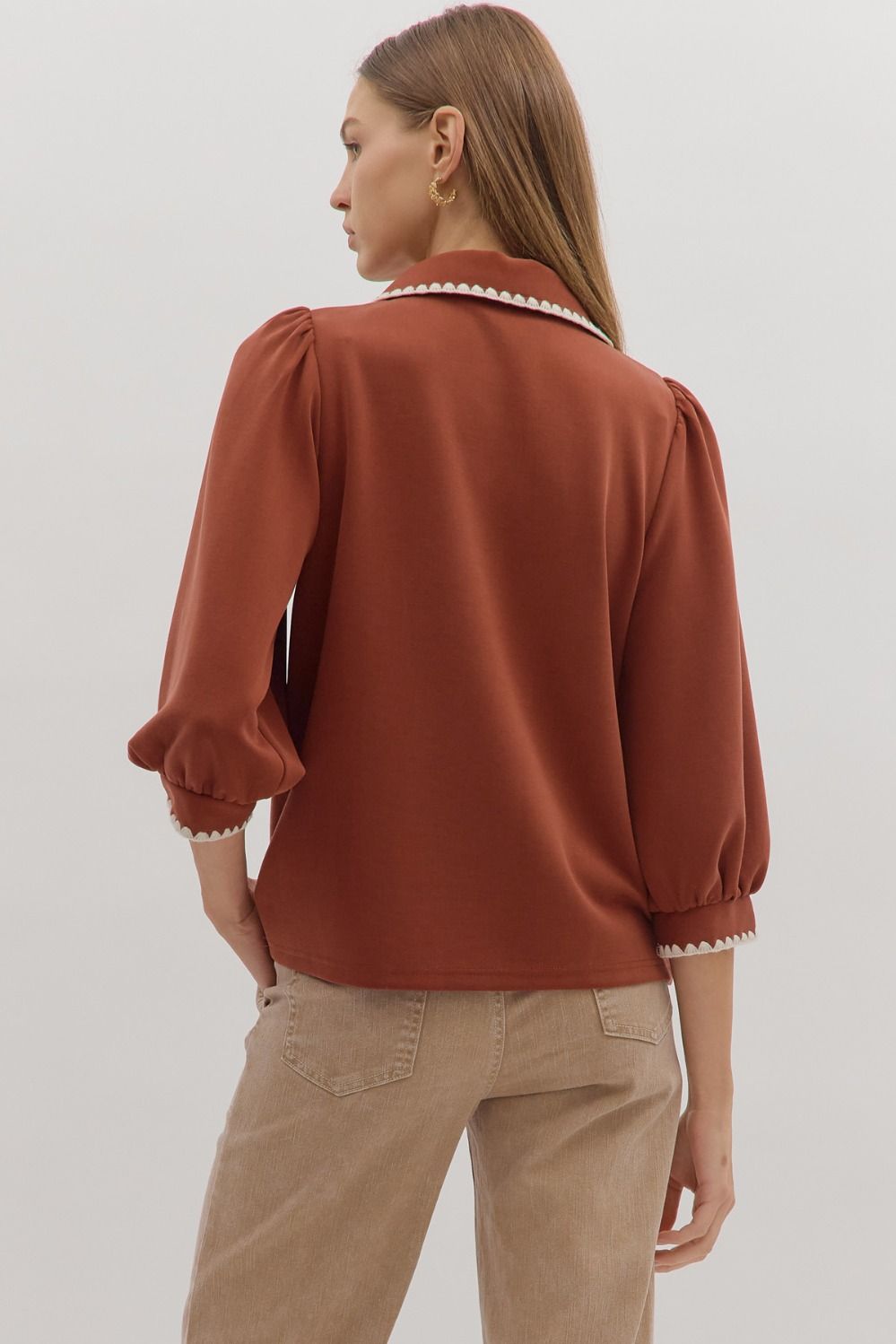 Sienna Scallop Blouse
