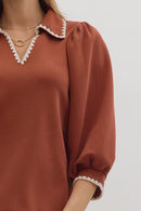 Sienna Scallop Blouse