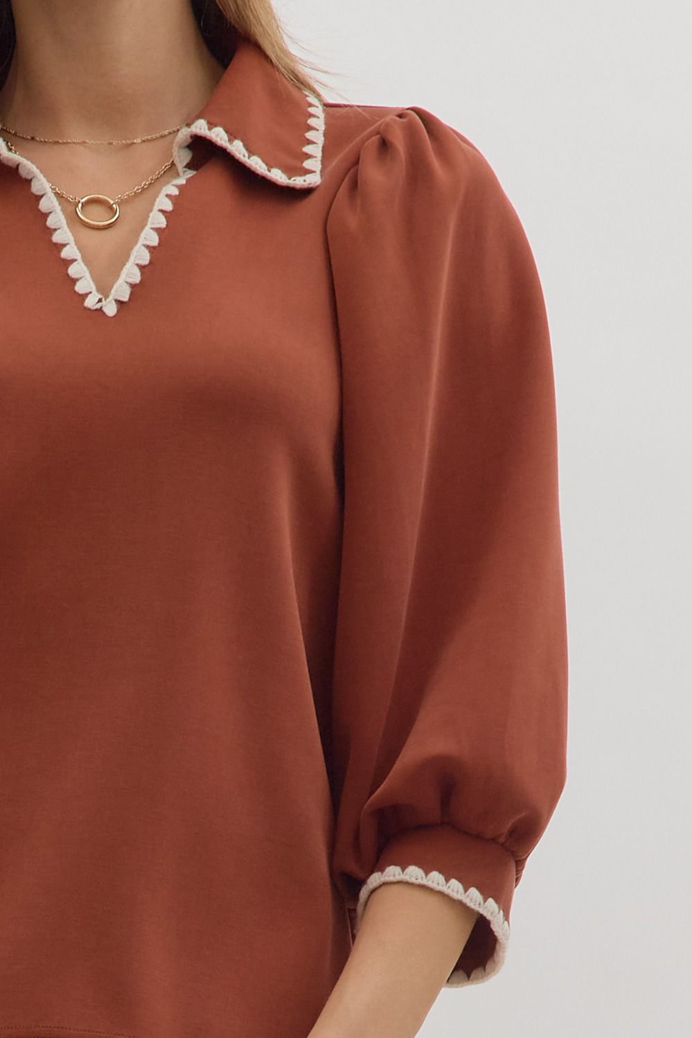 Sienna Scallop Blouse