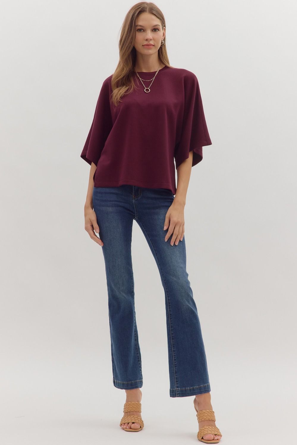 Lindsey Top Maroon