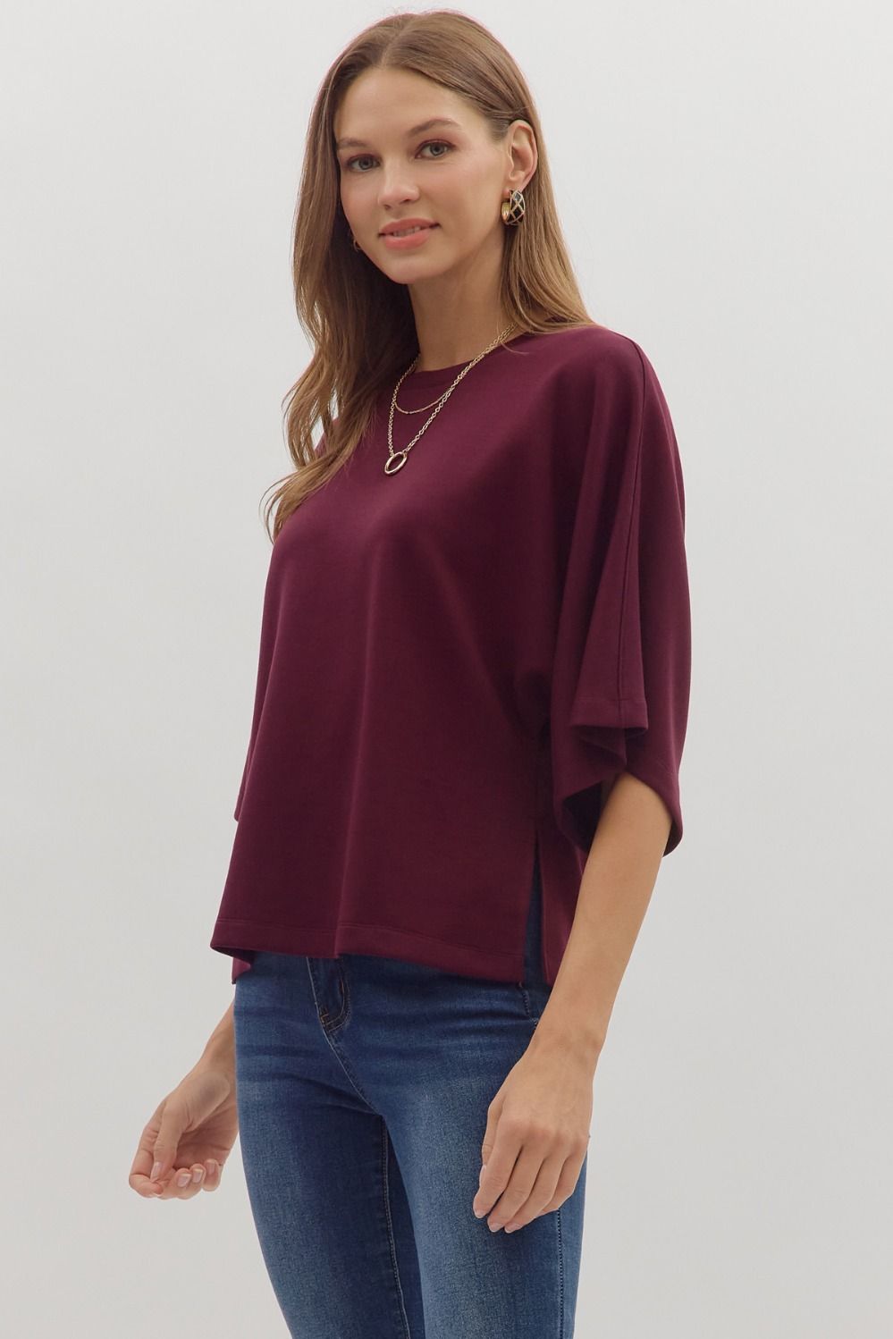 Lindsey Top Maroon