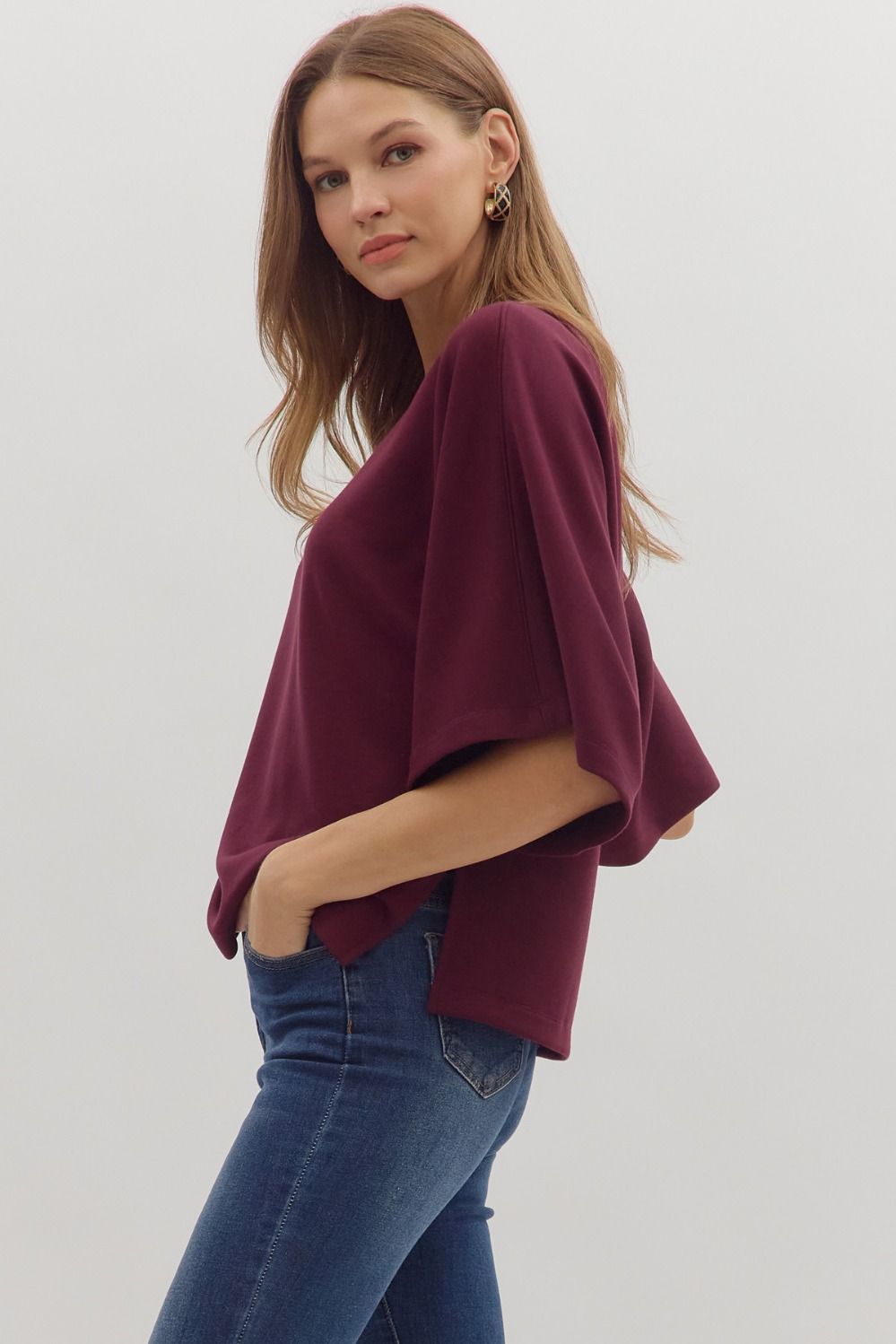 Lindsey Top Maroon