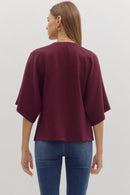 Lindsey Top Maroon