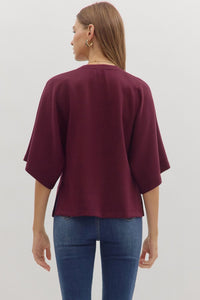 Lindsey Top Maroon