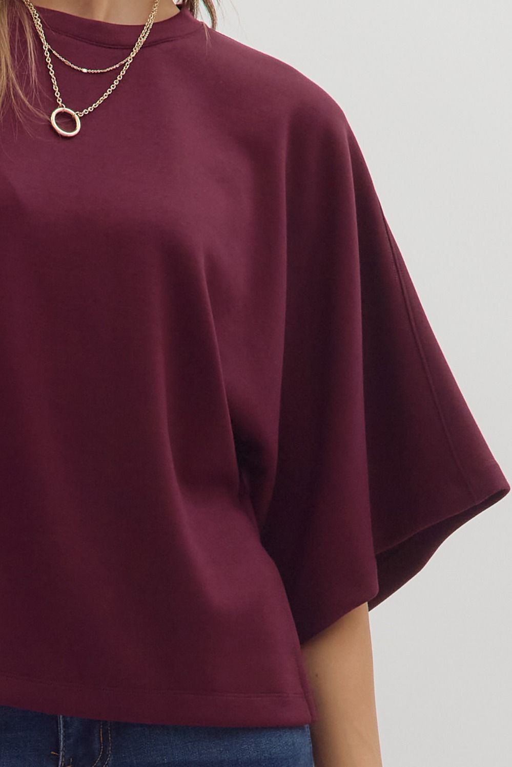 Lindsey Top Maroon