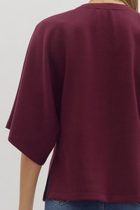 Lindsey Top Maroon