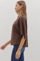 Lindsey Top Brown