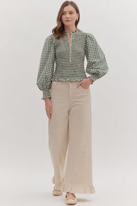 Grace Gingham Top