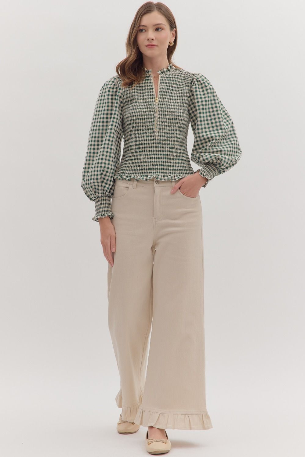 Grace Gingham Top